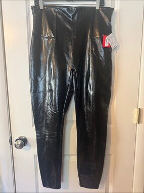 NEW Spanx don’t Faux get it Leather Leggings Women Size 1X Black